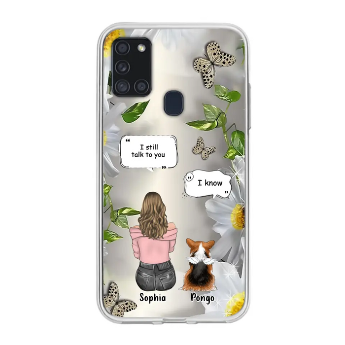 Personalized Memorial Dog Mom Phone Case - Up to 4 Dogs - Gift Idea for Dog Lovers/Owners  - I Still Talk To You - Case For iPhone/Samsung