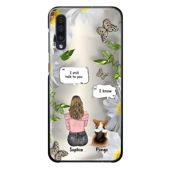 Personalized Memorial Dog Mom Phone Case - Up to 4 Dogs - Gift Idea for Dog Lovers/Owners  - I Still Talk To You - Case For iPhone/Samsung