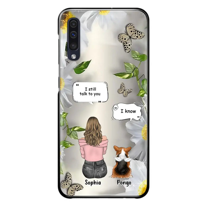 Personalized Memorial Dog Mom Phone Case - Up to 4 Dogs - Gift Idea for Dog Lovers/Owners  - I Still Talk To You - Case For iPhone/Samsung