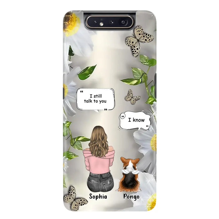 Personalized Memorial Dog Mom Phone Case - Up to 4 Dogs - Gift Idea for Dog Lovers/Owners  - I Still Talk To You - Case For iPhone/Samsung