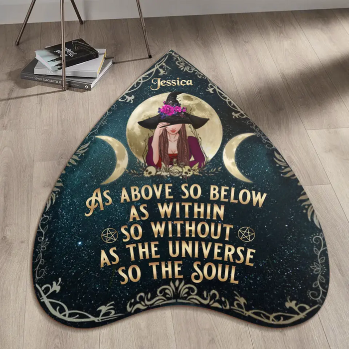 Personalized Home Blessing Wicca Doormat - Gift Idea For Witch Lover - Home Decoration - As Above So Below As Within So Without