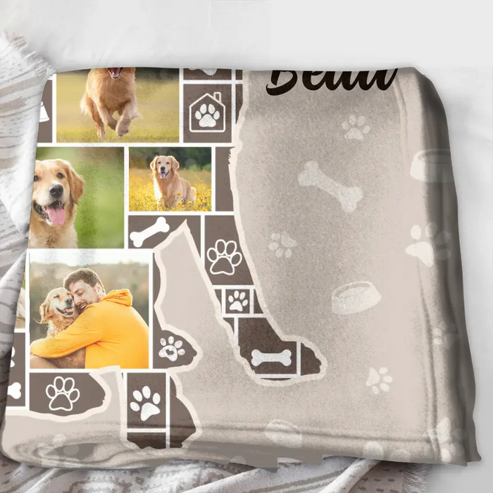 Personalized Dog Photo Quilt/Fleece Throw Blanket - Gift Idea for Dog Lovers