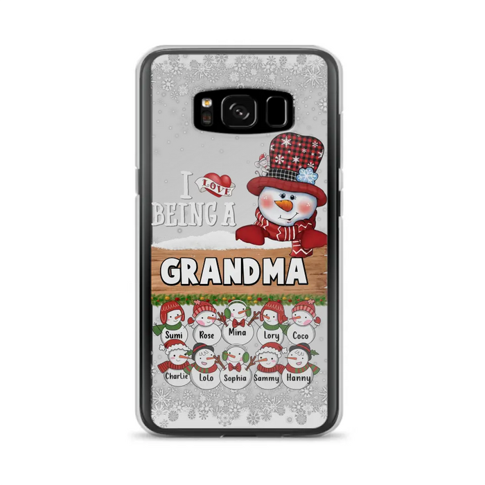 Personalized Grandma Phone Case - Up to 10 Grandkids - Christmas Gift Idea for Grandma - I Love Being A Grandma - Case For iPhone/Samsung