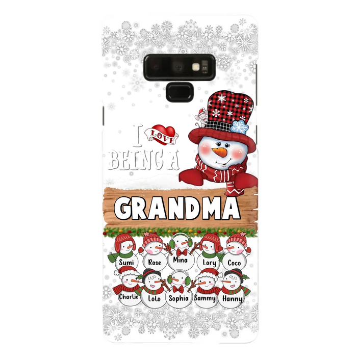 Personalized Grandma Phone Case - Up to 10 Grandkids - Christmas Gift Idea for Grandma - I Love Being A Grandma - Case For iPhone/Samsung