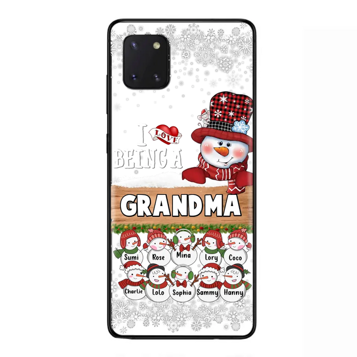 Personalized Grandma Phone Case - Up to 10 Grandkids - Christmas Gift Idea for Grandma - I Love Being A Grandma - Case For iPhone/Samsung