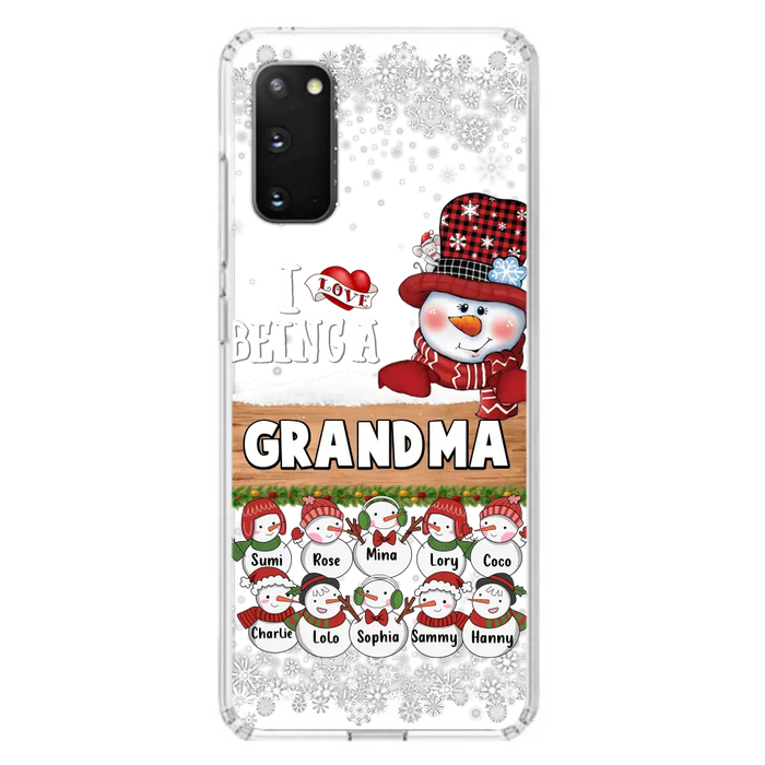 Personalized Grandma Phone Case - Up to 10 Grandkids - Christmas Gift Idea for Grandma - I Love Being A Grandma - Case For iPhone/Samsung