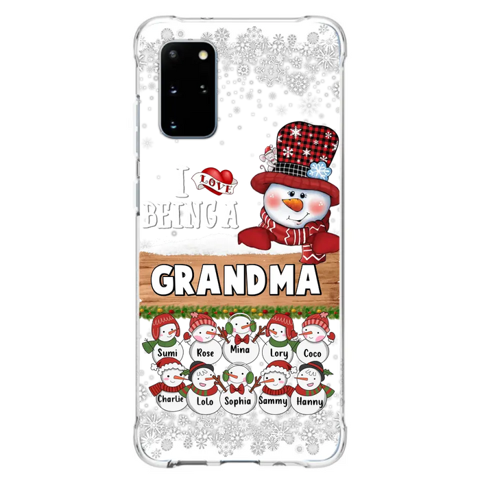 Personalized Grandma Phone Case - Up to 10 Grandkids - Christmas Gift Idea for Grandma - I Love Being A Grandma - Case For iPhone/Samsung