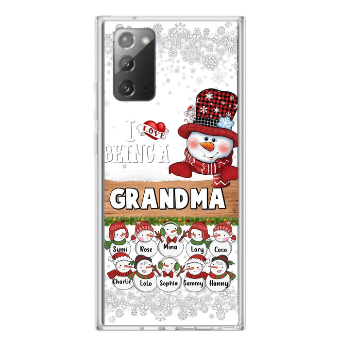 Personalized Grandma Phone Case - Up to 10 Grandkids - Christmas Gift Idea for Grandma - I Love Being A Grandma - Case For iPhone/Samsung