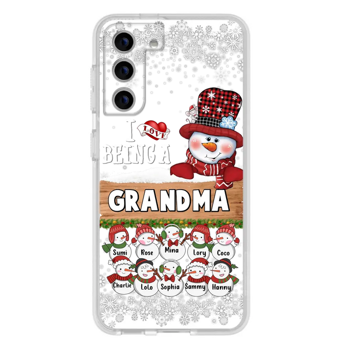 Personalized Grandma Phone Case - Up to 10 Grandkids - Christmas Gift Idea for Grandma - I Love Being A Grandma - Case For iPhone/Samsung