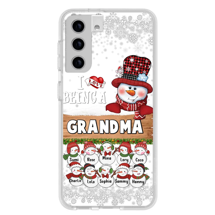 Personalized Grandma Phone Case - Up to 10 Grandkids - Christmas Gift Idea for Grandma - I Love Being A Grandma - Case For iPhone/Samsung