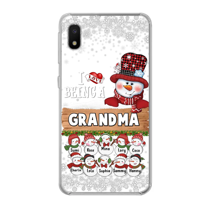 Personalized Grandma Phone Case - Up to 10 Grandkids - Christmas Gift Idea for Grandma - I Love Being A Grandma - Case For iPhone/Samsung