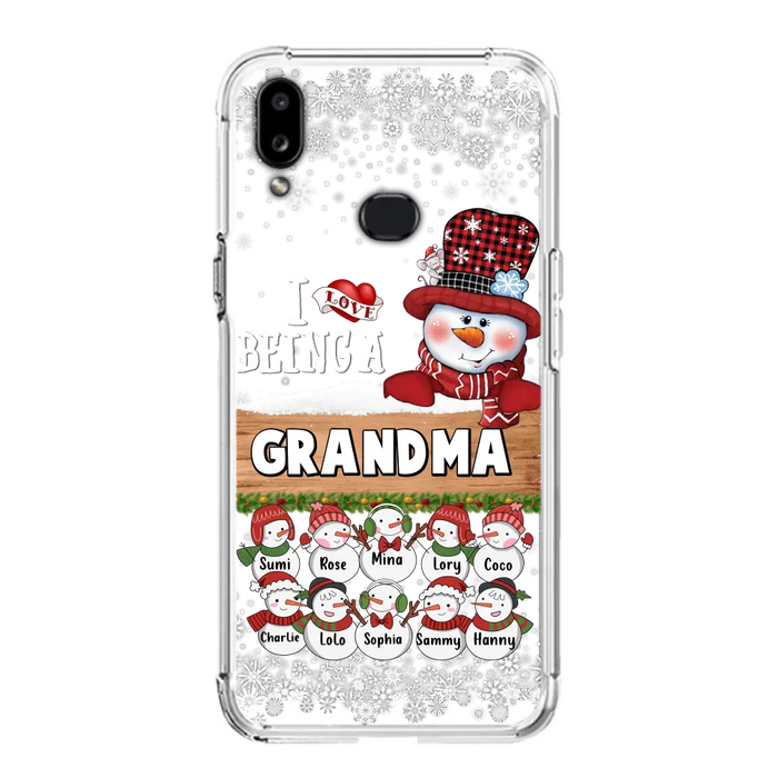 Personalized Grandma Phone Case - Up to 10 Grandkids - Christmas Gift Idea for Grandma - I Love Being A Grandma - Case For iPhone/Samsung