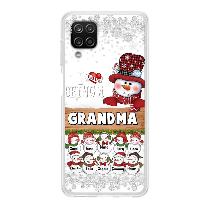 Personalized Grandma Phone Case - Up to 10 Grandkids - Christmas Gift Idea for Grandma - I Love Being A Grandma - Case For iPhone/Samsung