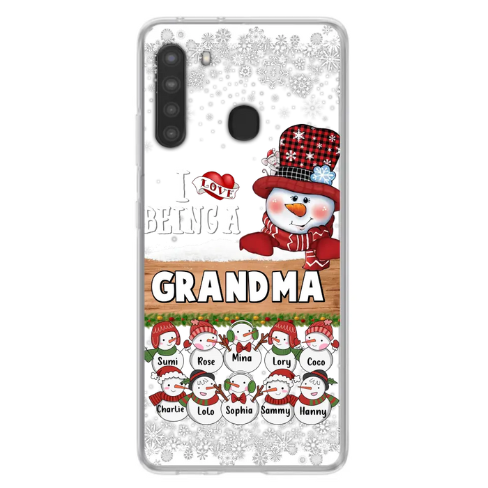 Personalized Grandma Phone Case - Up to 10 Grandkids - Christmas Gift Idea for Grandma - I Love Being A Grandma - Case For iPhone/Samsung