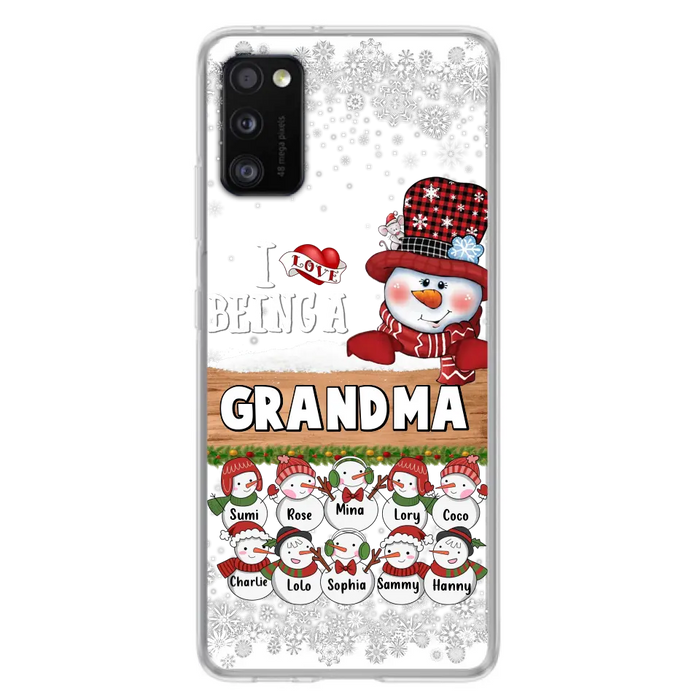 Personalized Grandma Phone Case - Up to 10 Grandkids - Christmas Gift Idea for Grandma - I Love Being A Grandma - Case For iPhone/Samsung