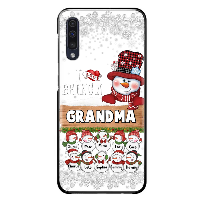 Personalized Grandma Phone Case - Up to 10 Grandkids - Christmas Gift Idea for Grandma - I Love Being A Grandma - Case For iPhone/Samsung