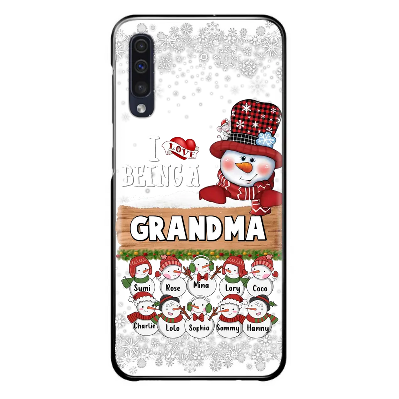 Personalized Grandma Phone Case - Up to 10 Grandkids - Christmas Gift Idea for Grandma - I Love Being A Grandma - Case For iPhone/Samsung