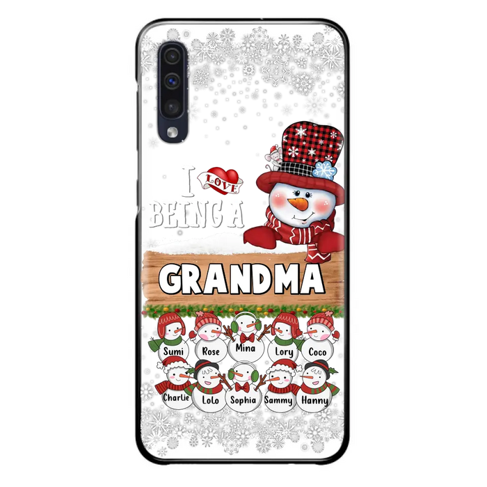 Personalized Grandma Phone Case - Up to 10 Grandkids - Christmas Gift Idea for Grandma - I Love Being A Grandma - Case For iPhone/Samsung