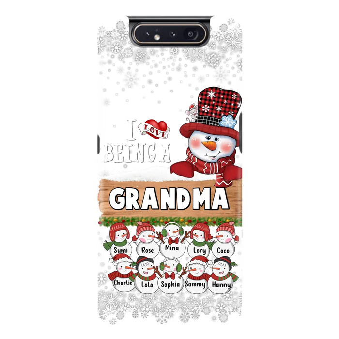 Personalized Grandma Phone Case - Up to 10 Grandkids - Christmas Gift Idea for Grandma - I Love Being A Grandma - Case For iPhone/Samsung