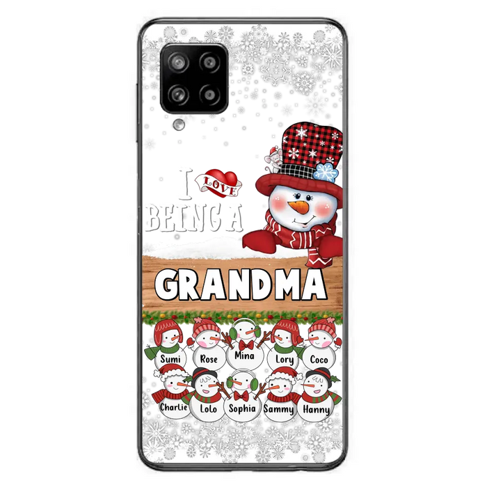 Personalized Grandma Phone Case - Up to 10 Grandkids - Christmas Gift Idea for Grandma - I Love Being A Grandma - Case For iPhone/Samsung