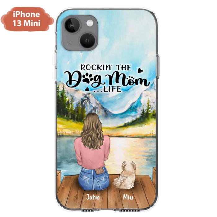 Personalized Dog Mom Phone Case - Gifts For Dog Lovers With Up to 7 Dogs - Rockin' The Dog Mom Life