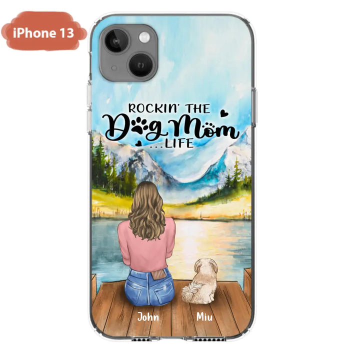 Personalized Dog Mom Phone Case - Gifts For Dog Lovers With Up to 7 Dogs - Rockin' The Dog Mom Life