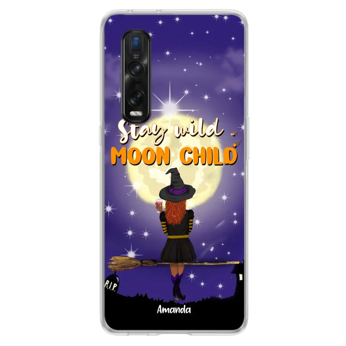 Personalized Witchy Phone Case - Up to 3 Pets - Stay Wild Moon Child - Phone Case For Xiaomi, Oppo and Huawei- OCEL9Z