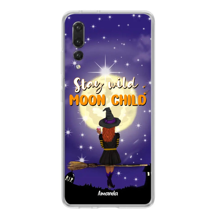 Personalized Witchy Phone Case - Up to 3 Pets - Stay Wild Moon Child - Phone Case For Xiaomi, Oppo and Huawei- OCEL9Z