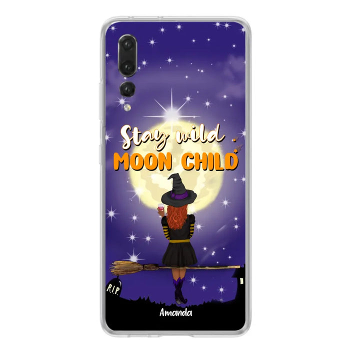 Personalized Witchy Phone Case - Up to 3 Pets - Stay Wild Moon Child - Phone Case For Xiaomi, Oppo and Huawei- OCEL9Z