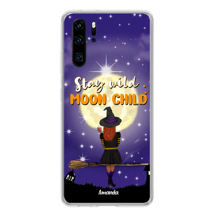 Personalized Witchy Phone Case - Up to 3 Pets - Stay Wild Moon Child - Phone Case For Xiaomi, Oppo and Huawei- OCEL9Z