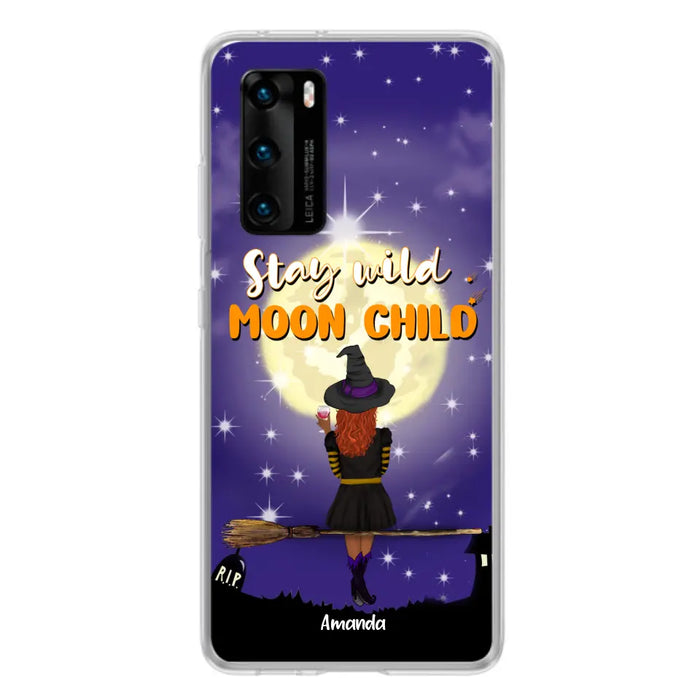 Personalized Witchy Phone Case - Up to 3 Pets - Stay Wild Moon Child - Phone Case For Xiaomi, Oppo and Huawei- OCEL9Z
