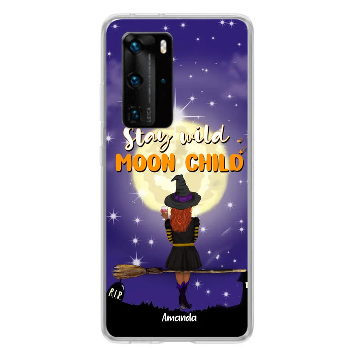 Personalized Witchy Phone Case - Up to 3 Pets - Stay Wild Moon Child - Phone Case For Xiaomi, Oppo and Huawei- OCEL9Z