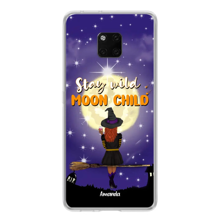 Personalized Witchy Phone Case - Up to 3 Pets - Stay Wild Moon Child - Phone Case For Xiaomi, Oppo and Huawei- OCEL9Z