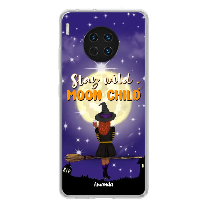 Personalized Witchy Phone Case - Up to 3 Pets - Stay Wild Moon Child - Phone Case For Xiaomi, Oppo and Huawei- OCEL9Z