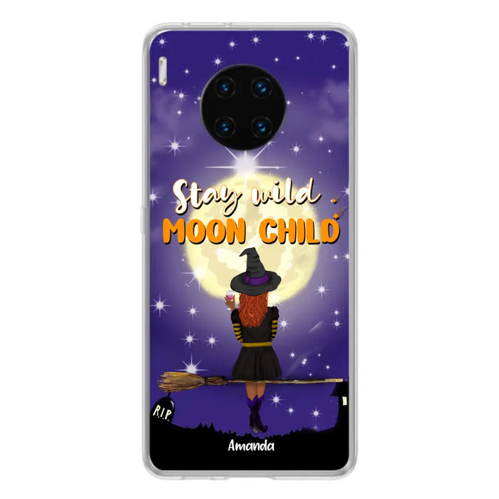 Personalized Witchy Phone Case - Up to 3 Pets - Stay Wild Moon Child - Phone Case For Xiaomi, Oppo and Huawei- OCEL9Z