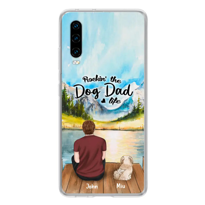 Personalized Pet Mom/Dad Phone Case - Chubby or Slim With Up To 7 Pets - Rocking The Dog Dad Life