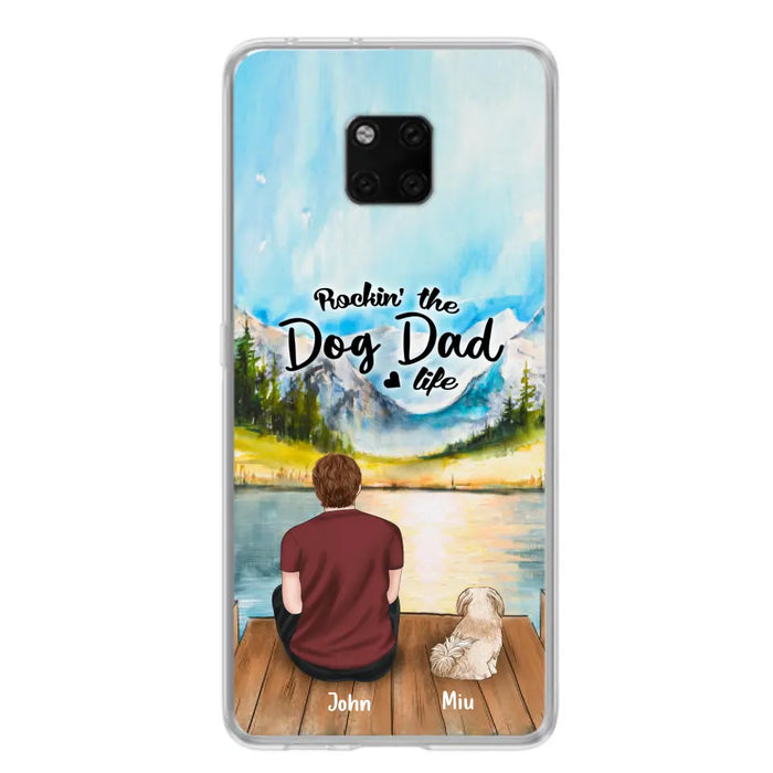 Personalized Pet Mom/Dad Phone Case - Chubby or Slim With Up To 7 Pets - Rocking The Dog Dad Life