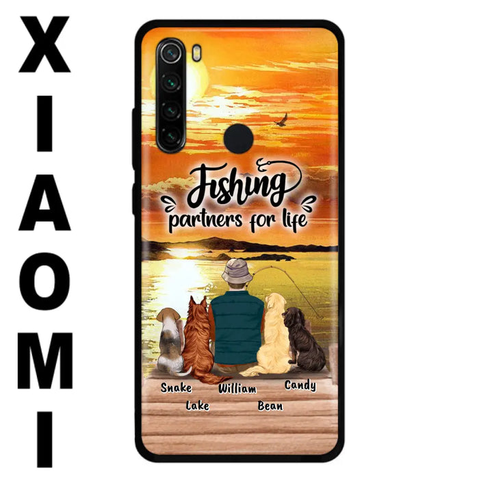 Personalized Fishing Man Phone Case - Up to 4 Dogs - Phone Case For Xiaomi, Huawei and Oppo - 4TC88X