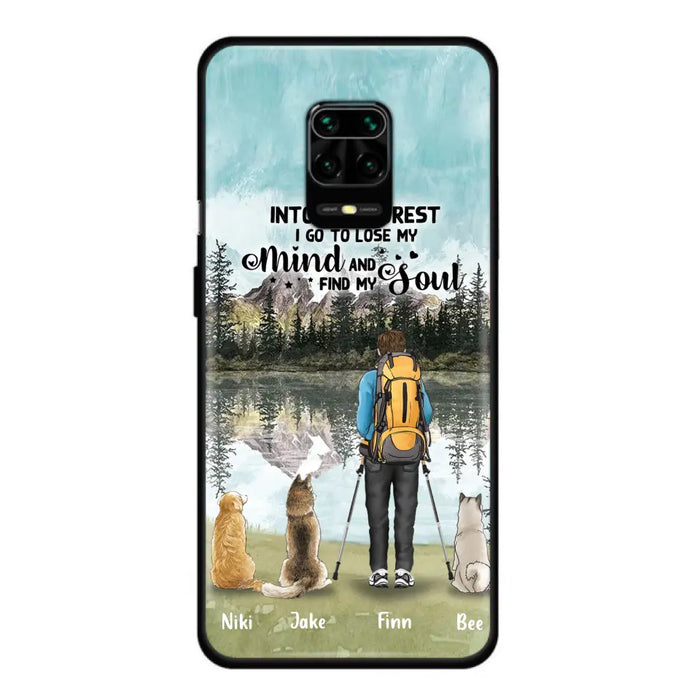 Personalized Solo Hiking With Dogs Phone Case - Woman/Man With Up to 3 Pets - Case For Xiaomi, Huawei and Oppo - Q67GXN