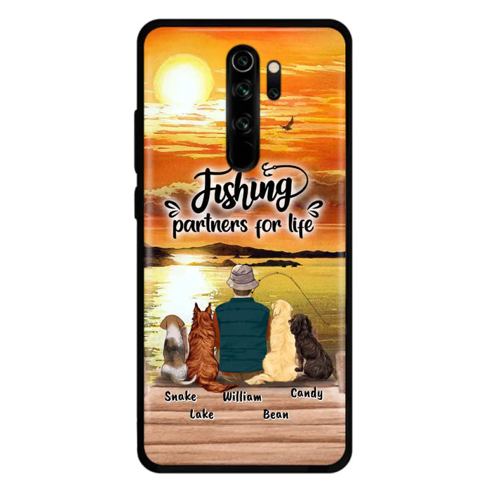 Personalized Fishing Man Phone Case - Up to 4 Dogs - Phone Case For Xiaomi, Huawei and Oppo - 4TC88X