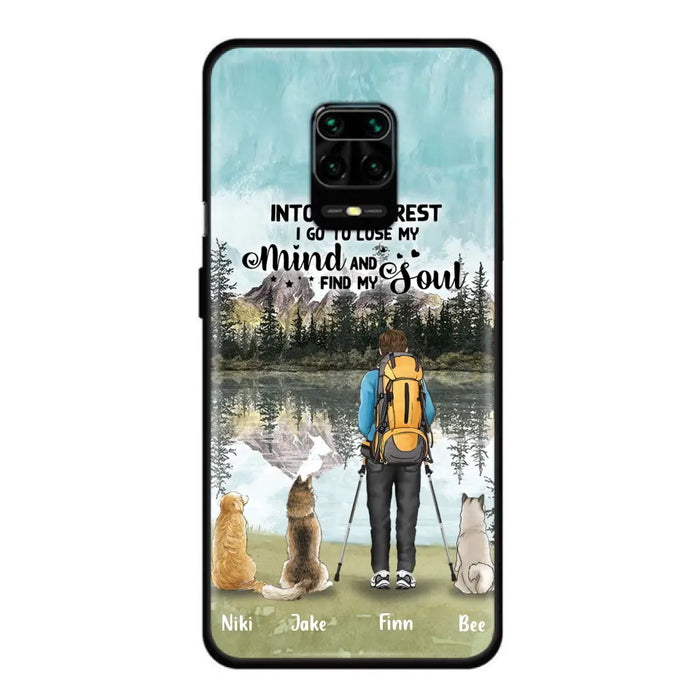 Personalized Solo Hiking With Dogs Phone Case - Woman/Man With Up to 3 Pets - Case For Xiaomi, Huawei and Oppo - Q67GXN
