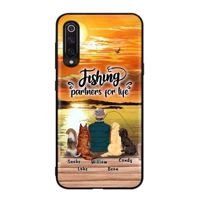 Personalized Fishing Man Phone Case - Up to 4 Dogs - Phone Case For Xiaomi, Huawei and Oppo - 4TC88X