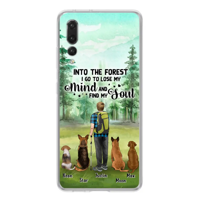 Personalized Solo Trekking Woods  With Pets Phone Case - Up to 4 Pets - Case For Xiaomi, Huawei and Oppo - 6CIAJ9