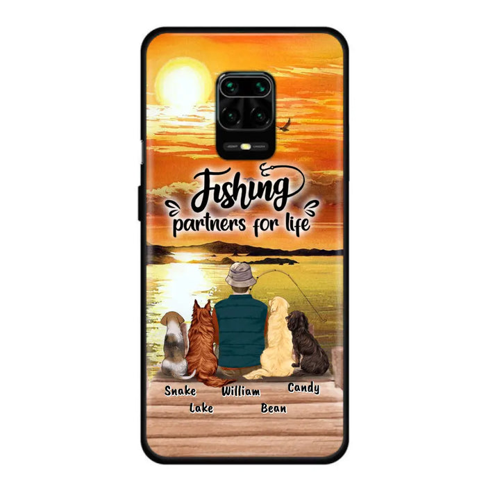 Personalized Fishing Man Phone Case - Up to 4 Dogs - Phone Case For Xiaomi, Huawei and Oppo - 4TC88X