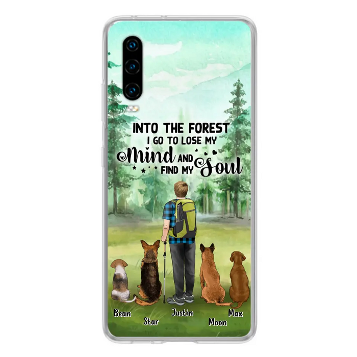 Personalized Solo Trekking Woods  With Pets Phone Case - Up to 4 Pets - Case For Xiaomi, Huawei and Oppo - 6CIAJ9