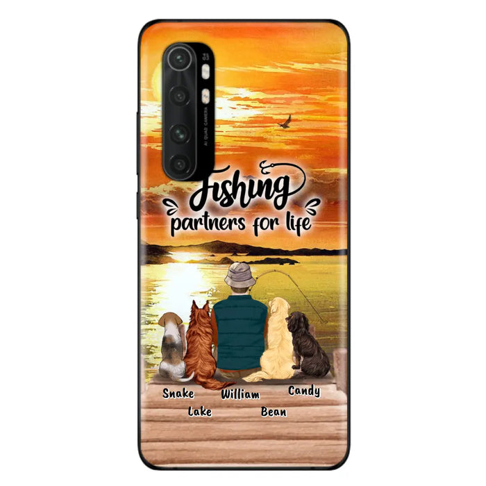 Personalized Fishing Man Phone Case - Up to 4 Dogs - Phone Case For Xiaomi, Huawei and Oppo - 4TC88X