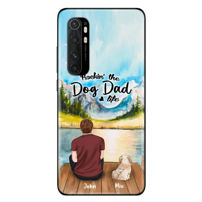 Personalized Pet Mom/Dad Phone Case - Chubby or Slim With Up To 7 Pets - Rocking The Dog Dad Life