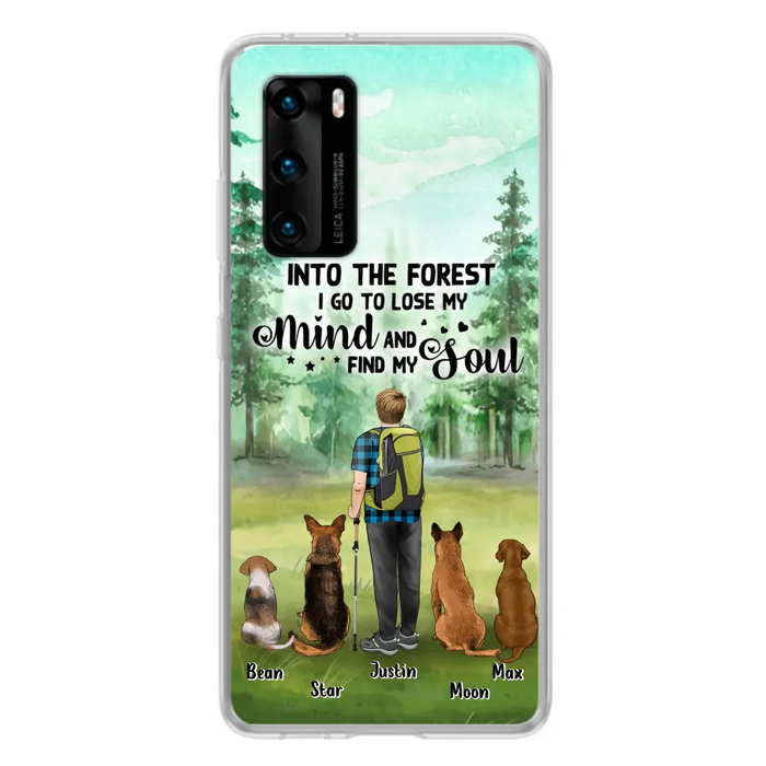 Personalized Solo Trekking Woods  With Pets Phone Case - Up to 4 Pets - Case For Xiaomi, Huawei and Oppo - 6CIAJ9