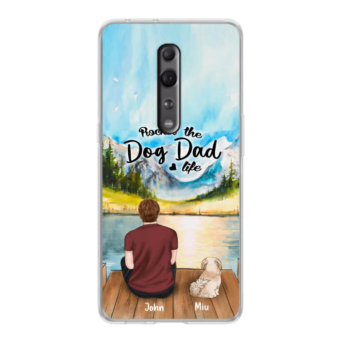 Personalized Pet Mom/Dad Phone Case - Chubby or Slim With Up To 7 Pets - Rocking The Dog Dad Life