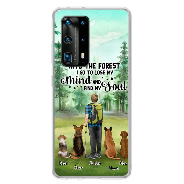 Personalized Solo Trekking Woods  With Pets Phone Case - Up to 4 Pets - Case For Xiaomi, Huawei and Oppo - 6CIAJ9
